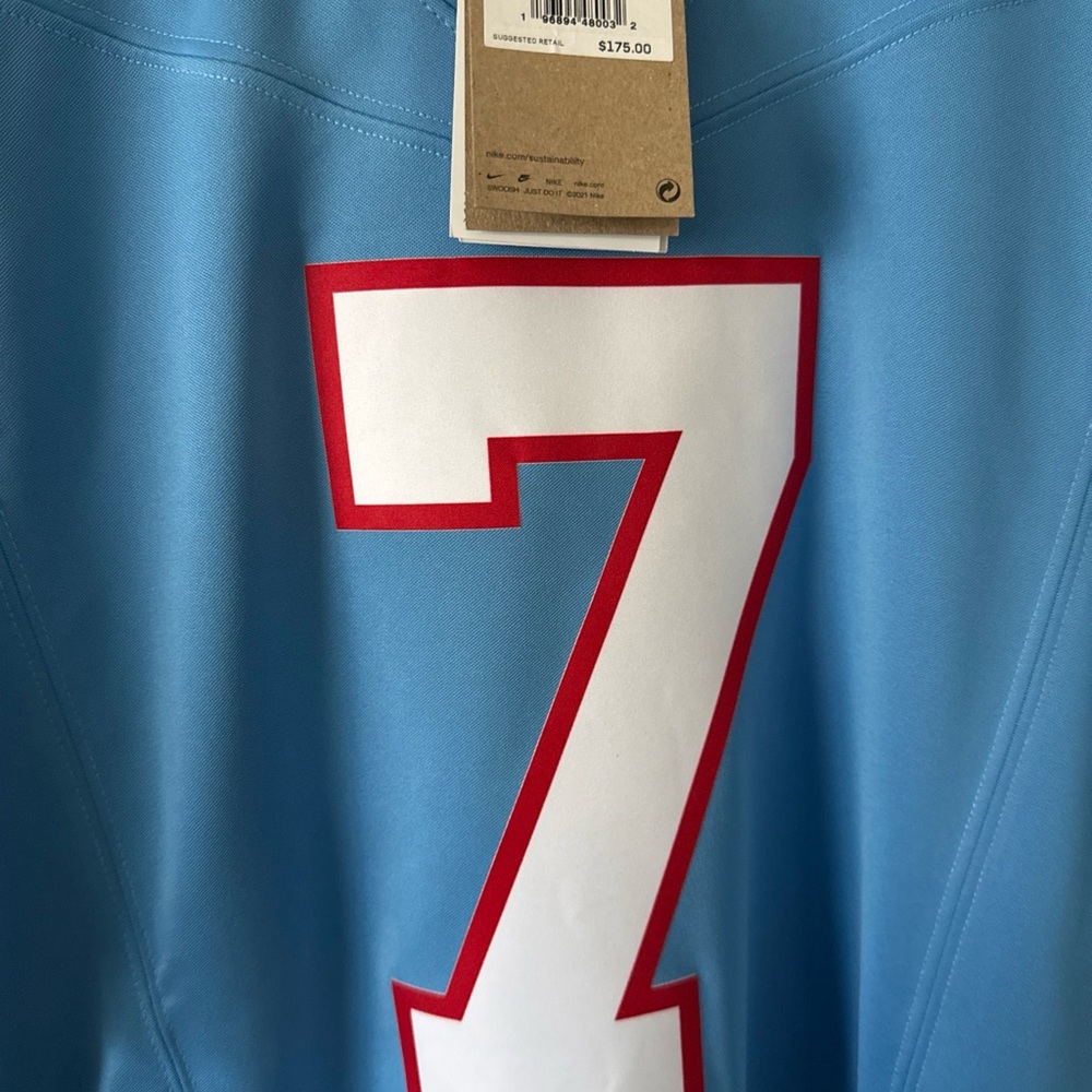 Nike Blue and Red Men's Jersey - Picture 2 of 7